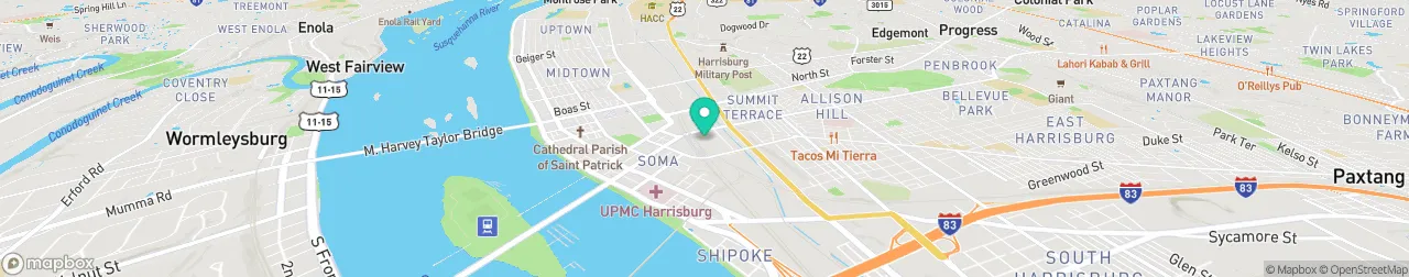 ev charging station on the map