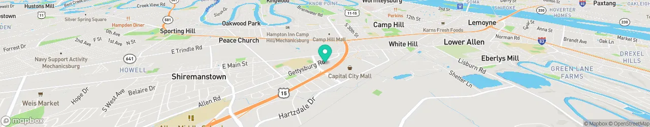 ev charging station on the map