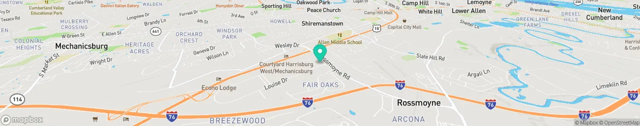 ev charging station on the map