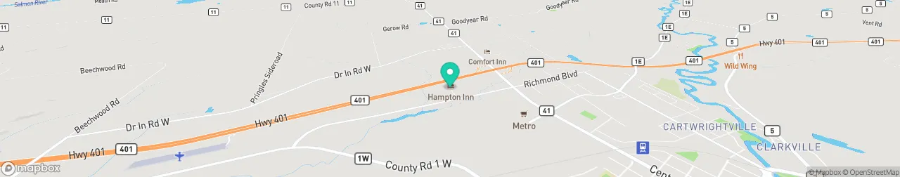 borne de recharge sur la carte