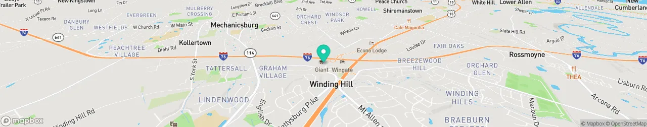 borne de recharge sur la carte