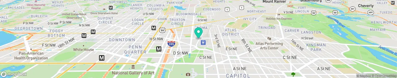 borne de recharge sur la carte