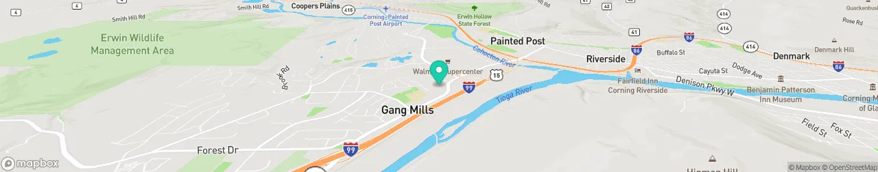 borne de recharge sur la carte