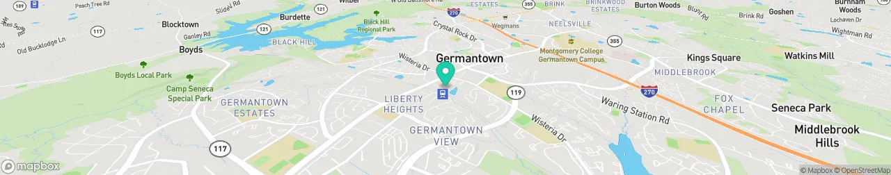 borne de recharge sur la carte