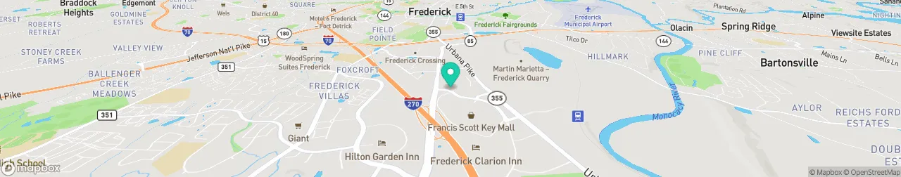 borne de recharge sur la carte