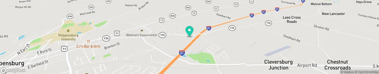 ev charging station on the map