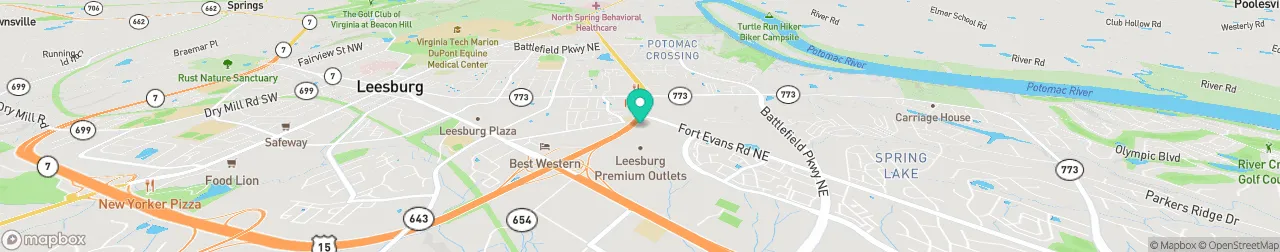 ev charging station on the map