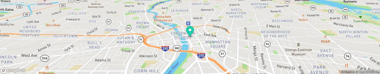 borne de recharge sur la carte