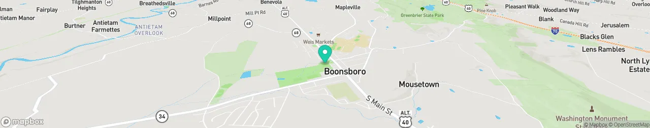 borne de recharge sur la carte