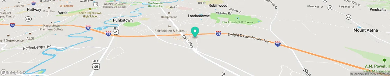 borne de recharge sur la carte