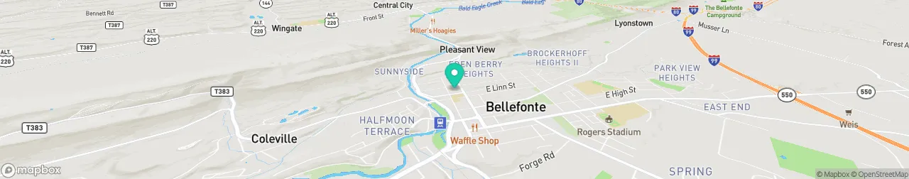 borne de recharge sur la carte