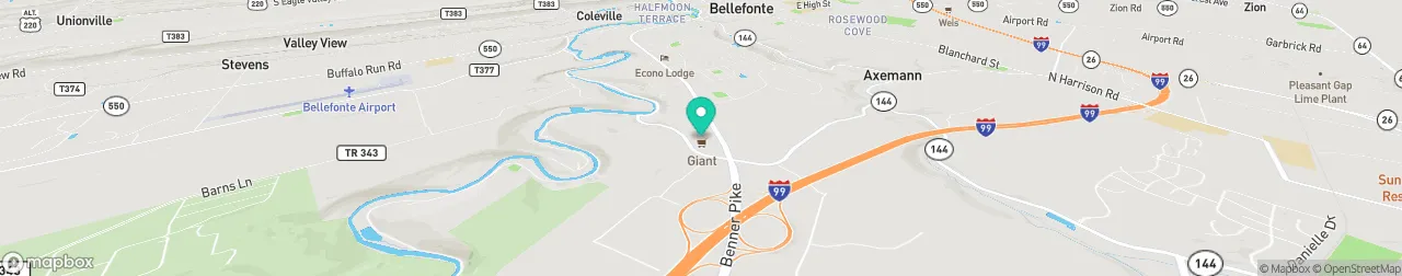 borne de recharge sur la carte