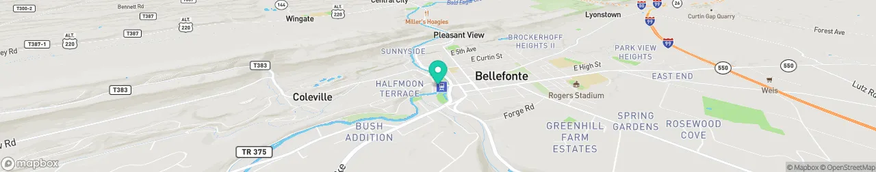 borne de recharge sur la carte