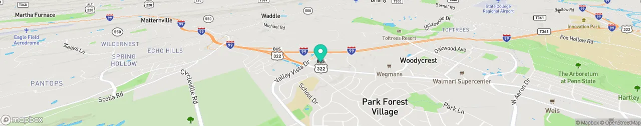 borne de recharge sur la carte