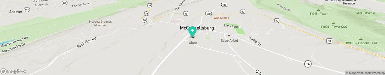 borne de recharge sur la carte