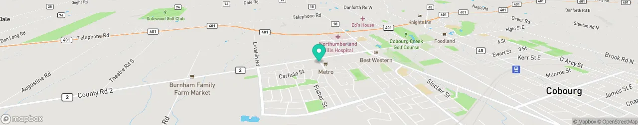 borne de recharge sur la carte