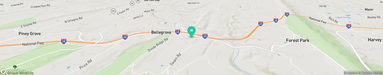 borne de recharge sur la carte