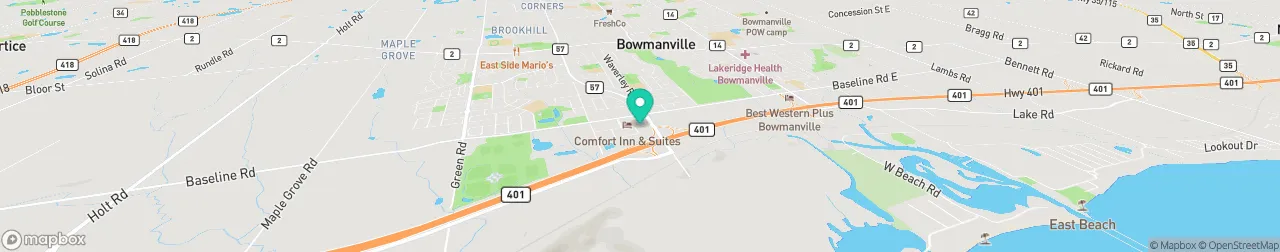 borne de recharge sur la carte