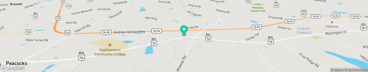 borne de recharge sur la carte