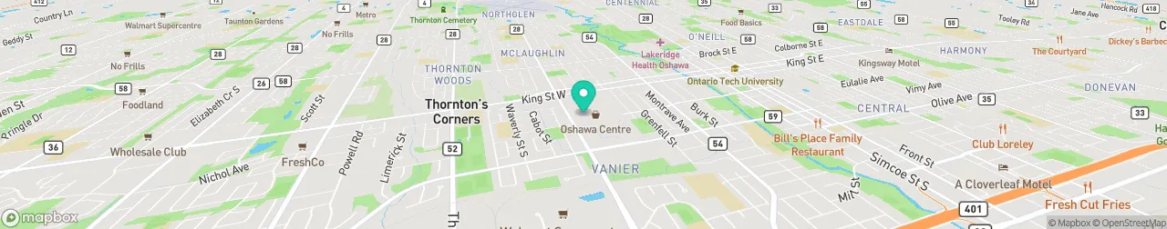 borne de recharge sur la carte