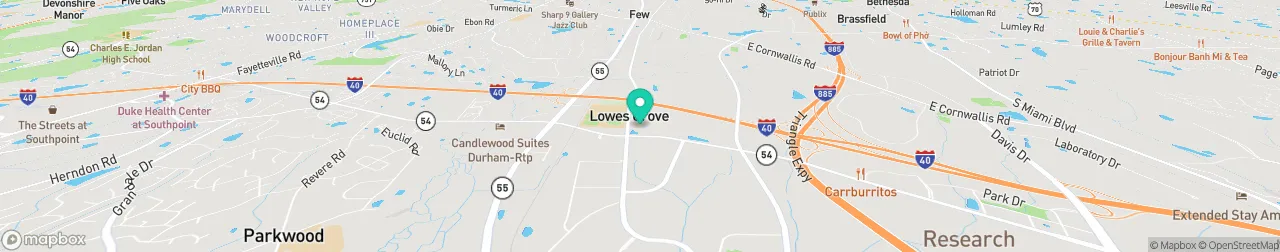 ev charging station on the map