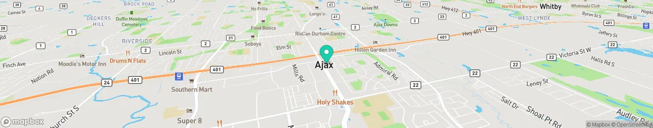 borne de recharge sur la carte