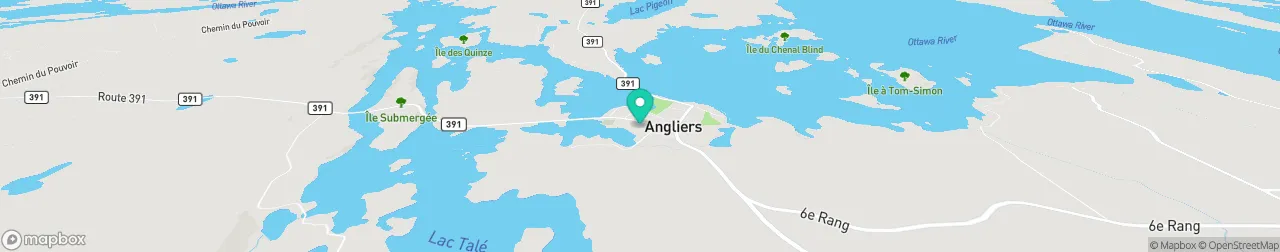 borne de recharge sur la carte