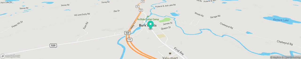 borne de recharge sur la carte