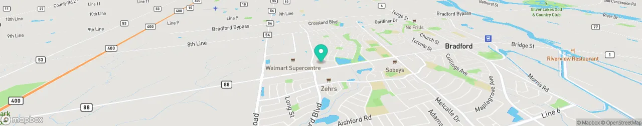 borne de recharge sur la carte