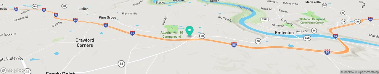 borne de recharge sur la carte