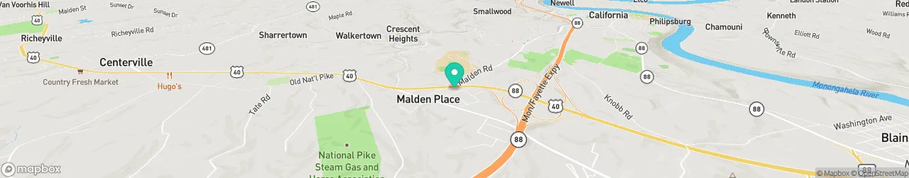 borne de recharge sur la carte