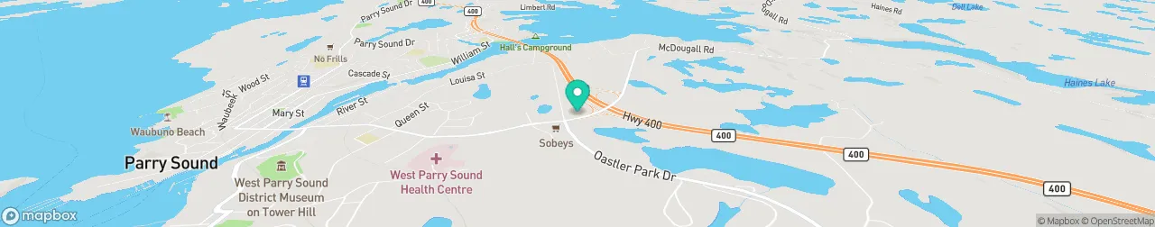 borne de recharge sur la carte