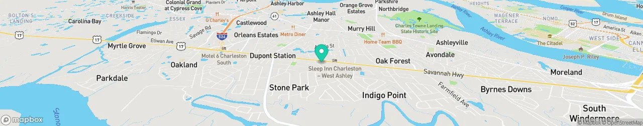 ev charging station on the map