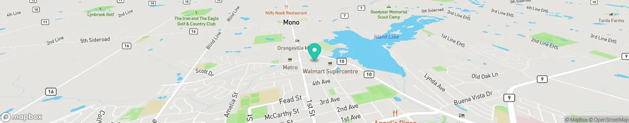 borne de recharge sur la carte