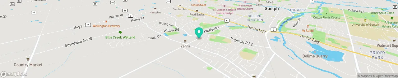 borne de recharge sur la carte