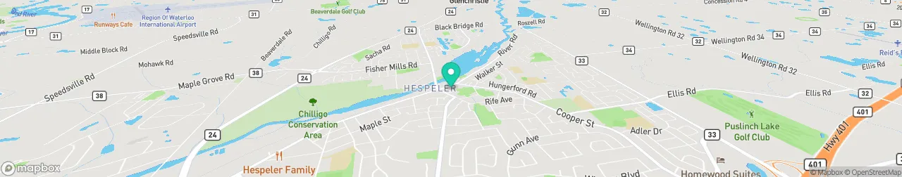 borne de recharge sur la carte