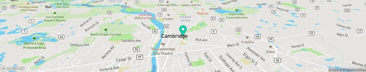 borne de recharge sur la carte