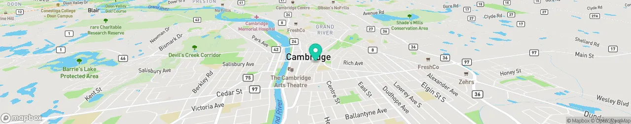 borne de recharge sur la carte