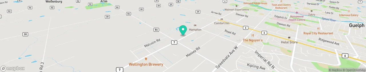 borne de recharge sur la carte