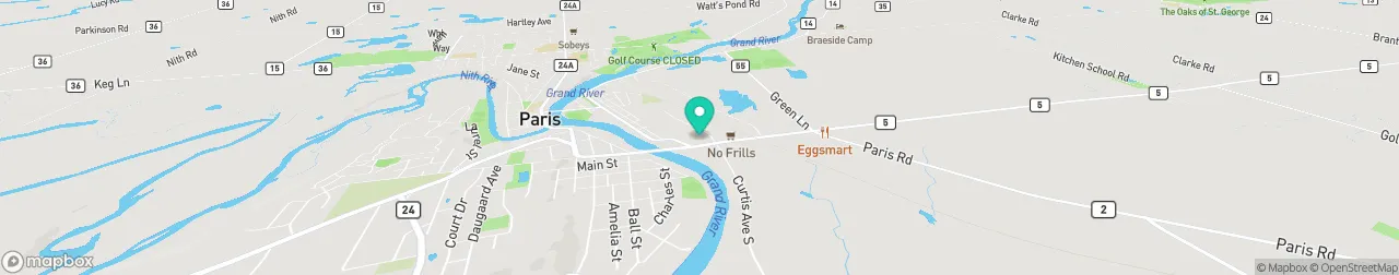 borne de recharge sur la carte