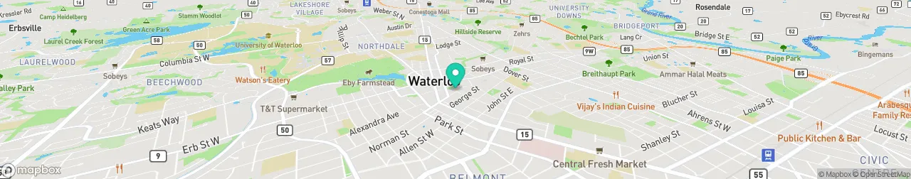 borne de recharge sur la carte