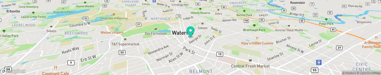 borne de recharge sur la carte