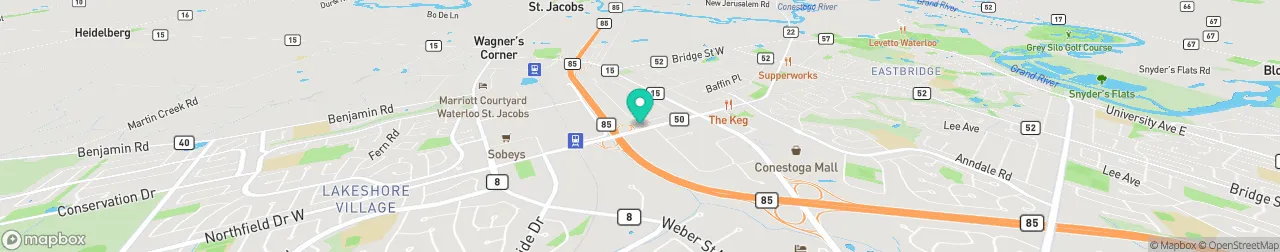 borne de recharge sur la carte