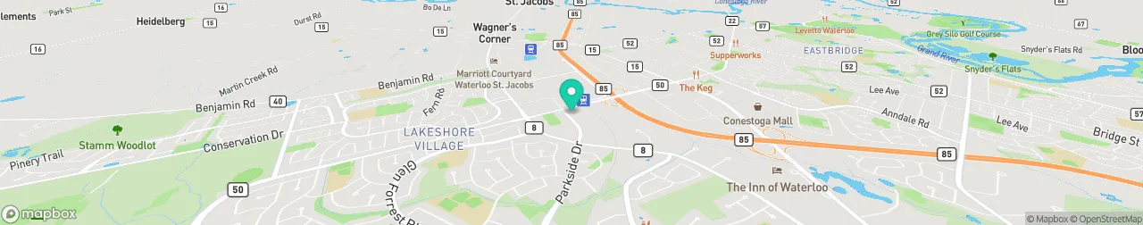 borne de recharge sur la carte