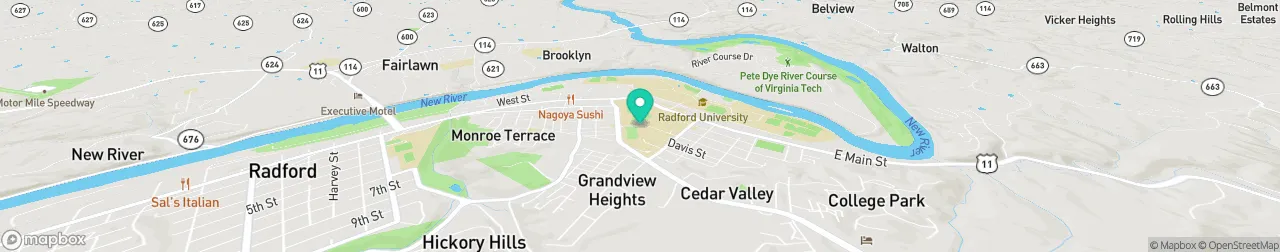 borne de recharge sur la carte