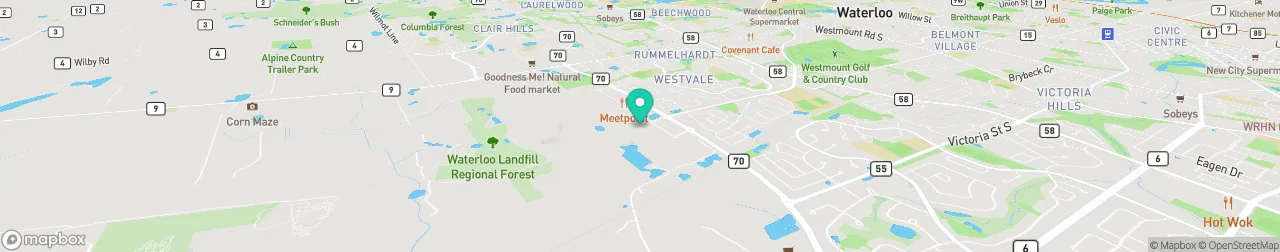 borne de recharge sur la carte