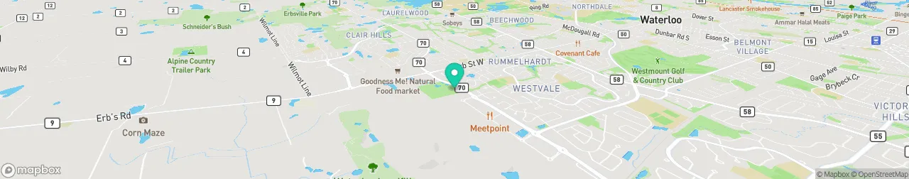 borne de recharge sur la carte