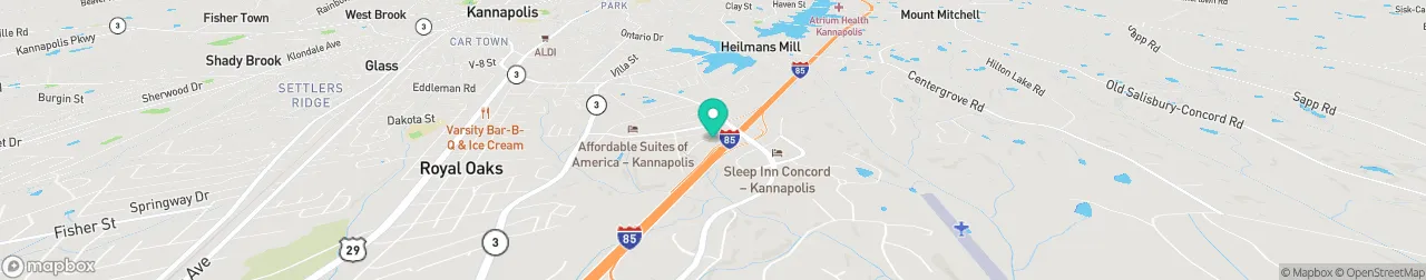 ev charging station on the map