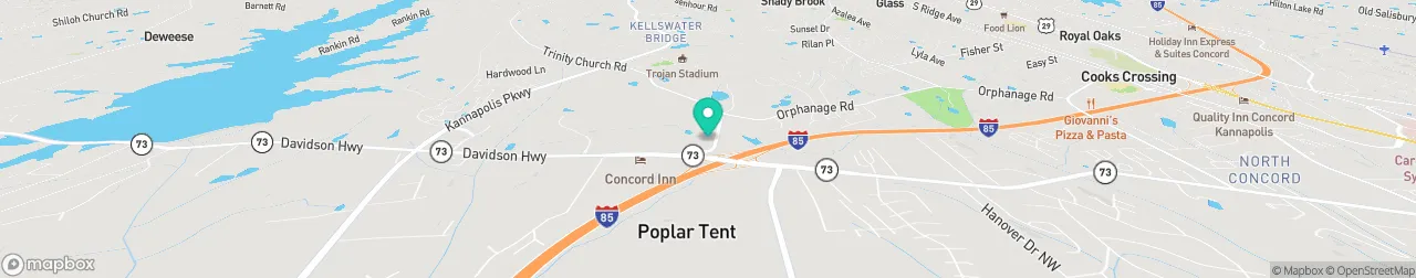 borne de recharge sur la carte