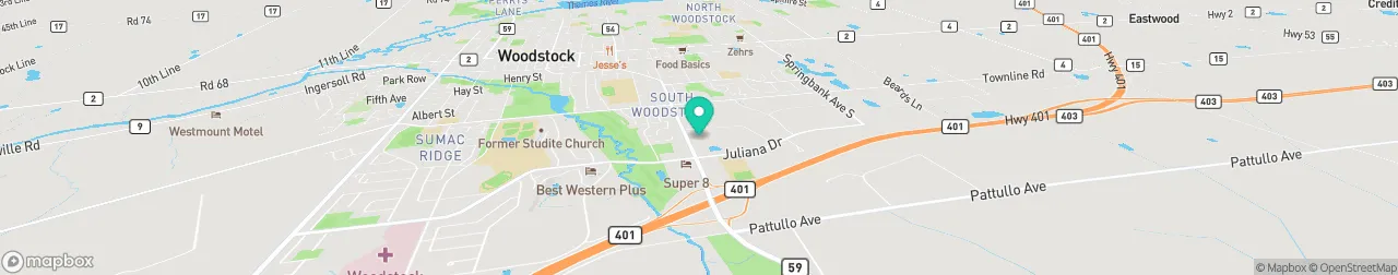 borne de recharge sur la carte